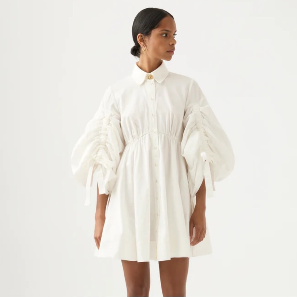 Aje Utopia Drawstring Mini Dress